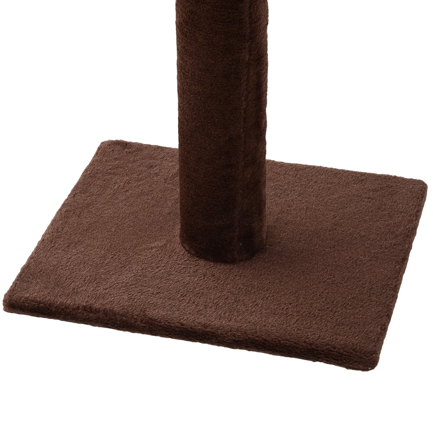 8.5ft Cat Climbing Tree 5-Tier Kitty Activity Center Floor-to-Ceiling Cat Climber Toy with Scratching Post Play Rest Post Pet Furniture Brown
