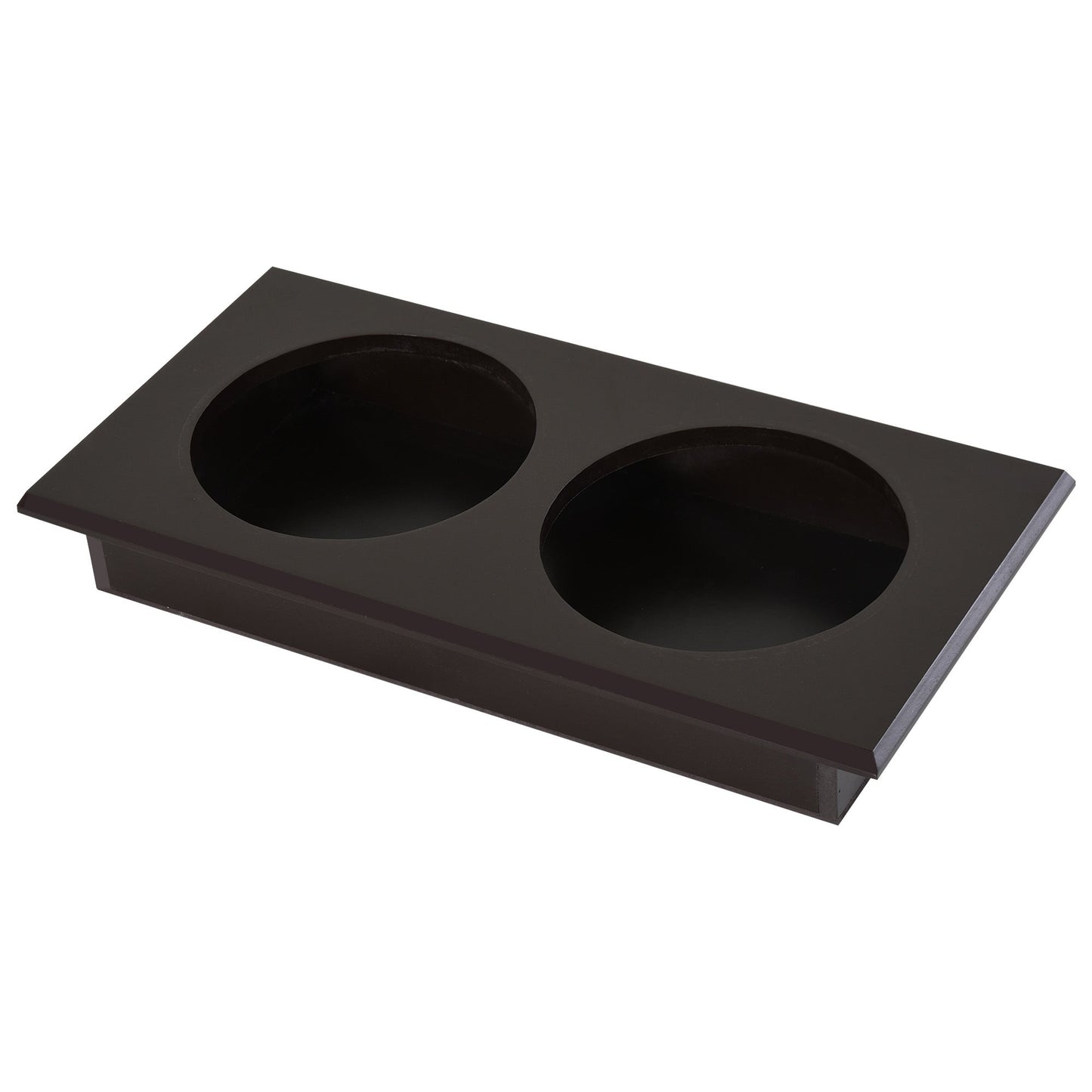 Elevated Dog Bowls for Large Dogs with Storage Dog Pet Diner Function 2 Stainless Steel Dog Bowls Elevated Base for Big-sized Dogs and Other Large Pets, Coffee