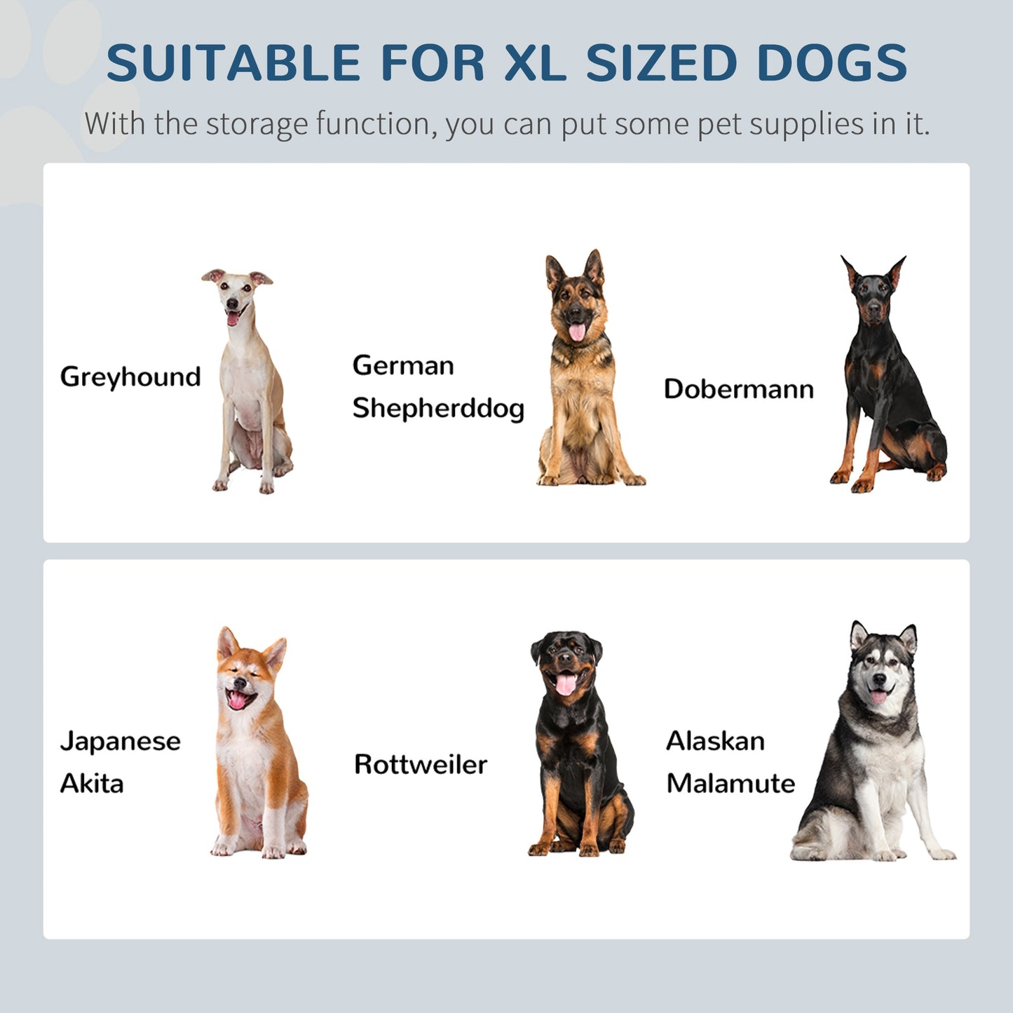 Elevated Dog Bowls for Large Dogs with Storage Dog Pet Diner Function 2 Stainless Steel Dog Bowls Elevated Base for Big-sized Dogs and Other Large Pets, Coffee