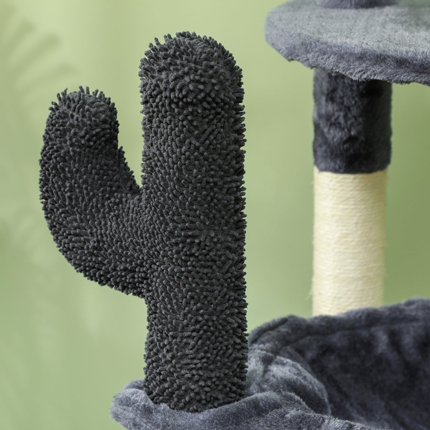 71" Tall Cat Tree, Multi-Level Cat Tower for Indoor, Corner DIY Design with Scratching Posts, Sisal Pad, Condo, Bed, Hammock, Platforms, Balls, Activity Center, Dark Grey