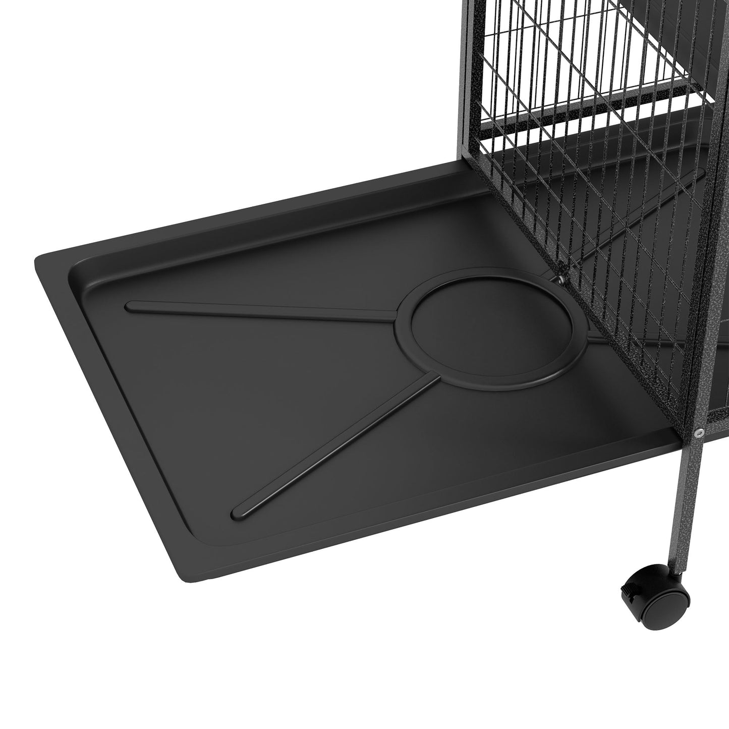 6-Tier Rolling Small Animal Cage, Deluxe Rabbit Cage, Ferret Cage for Mink, Chinchilla, Kitten, Rabbit, Small Pet Play House with Hammock, Platform, Ramp, Charcoal Grey