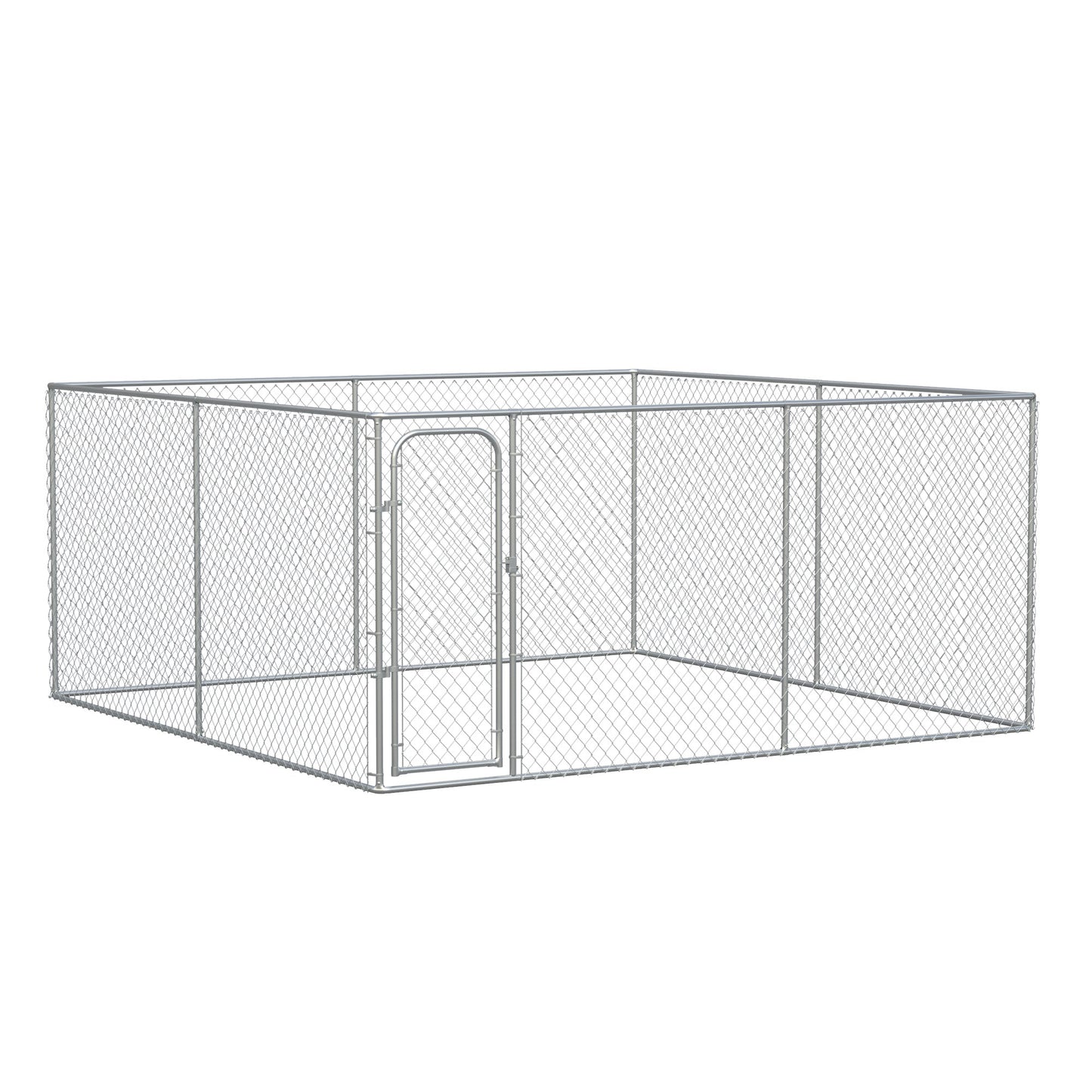 172 Sq. Ft. Dog Playpen Outdoor, Walk-in Dog Run Kennel Puppy Exercise Pen with Galvanized Steel Frame, for Small and Medium Dogs, 13' x 13' x 6'