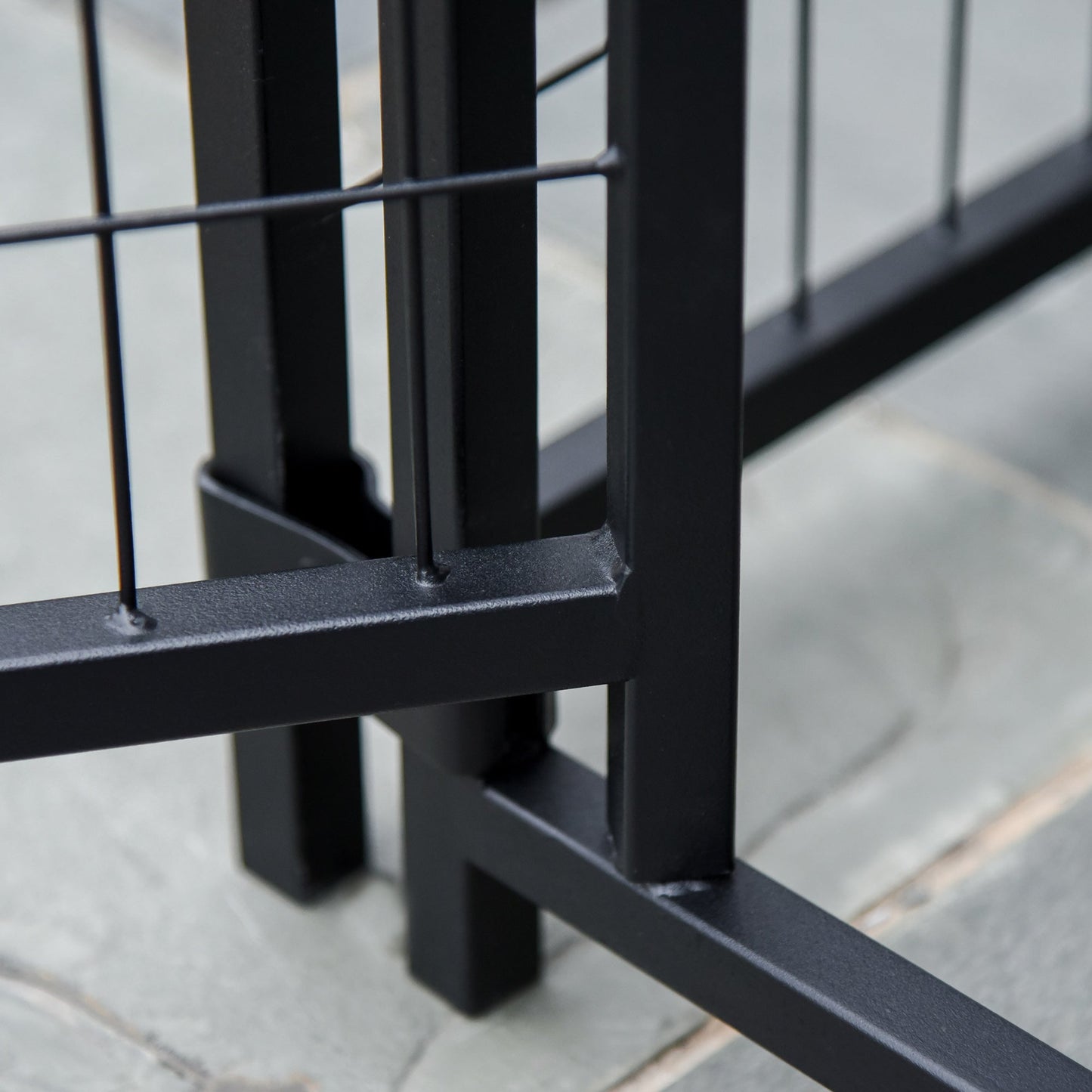 6' x 4' x 6' Large Outdoor Dog Kennel Run Steel Fence with UV-Resistant Oxford Cloth Roof & Secure Lock