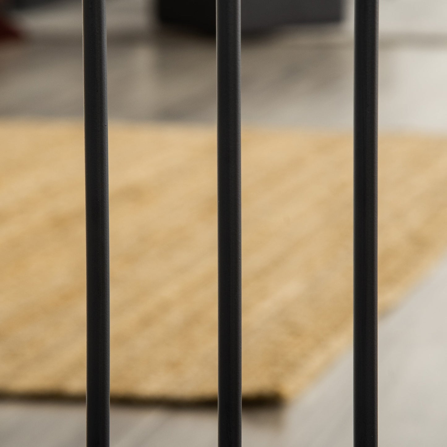 29.1''-31.5'' Extra Wide Dog Gate with Cat Door with Stair Pressure Fit, Auto Close, Double Locking, for Doorways, Hallways, Stairs, Black
