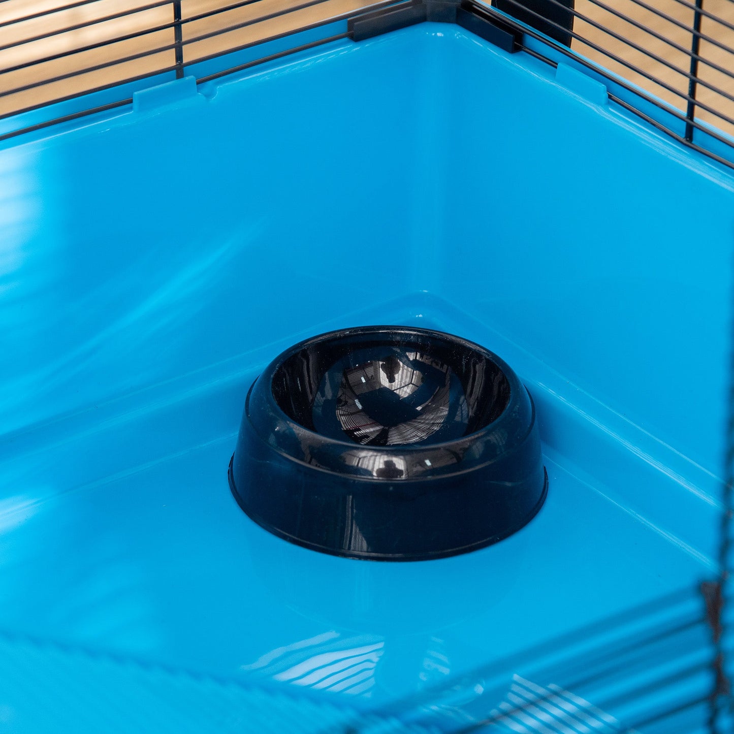 3-Tier Hamster Cage, Guinea Pig Cage, Pet Chinchillas Play House Indoor with Accessories Food Dish Water Bottle, Ramps, 31.5"x19"x 23", Light Blue