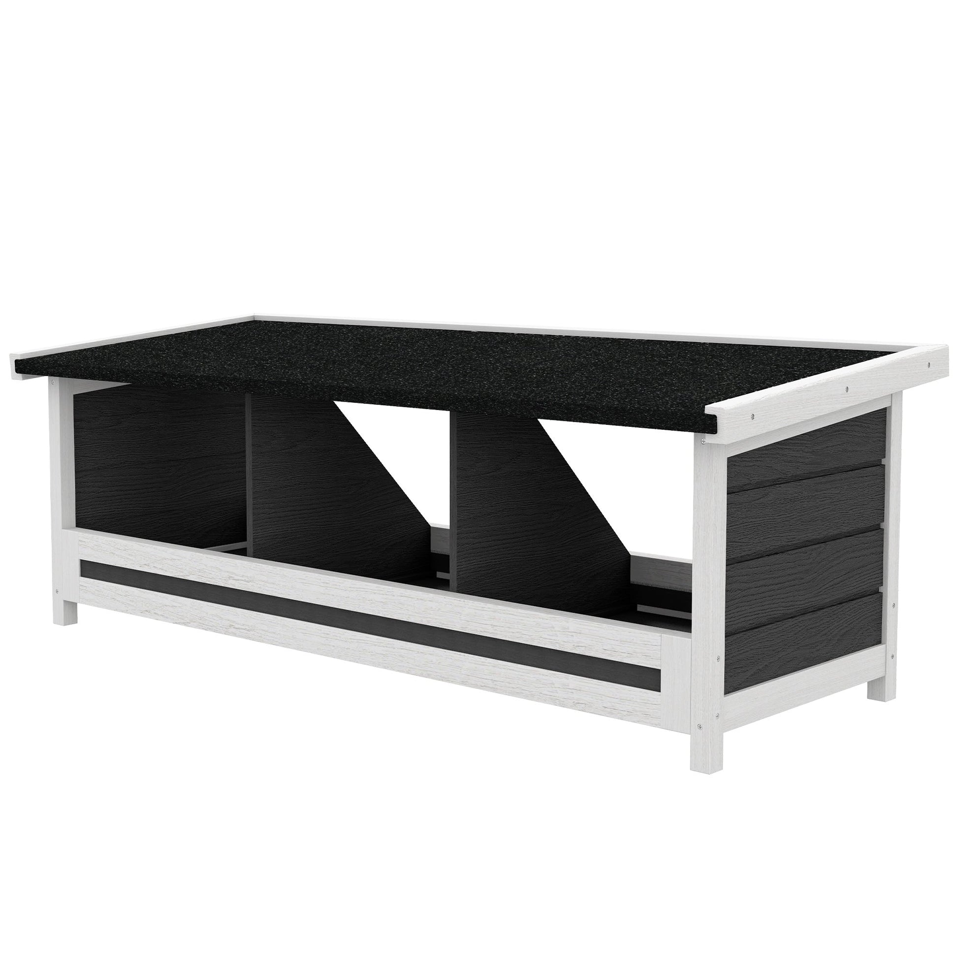Wood Nesting Boxes for Chickens, Laying Nest Box, Chicken Coop Accessories with Asphalt Roof, Easy to Assemble, Fits Up to 3 Chickens, Grey