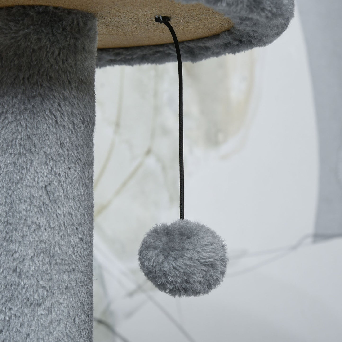 Cat Tree for Indoor Cats, 44 Inches Multi-Level Cat Tower, Climbing Activity Center with Jute Scratching Post, Perch, Hanging Ball Toy, Teasing Rope, Dark Grey