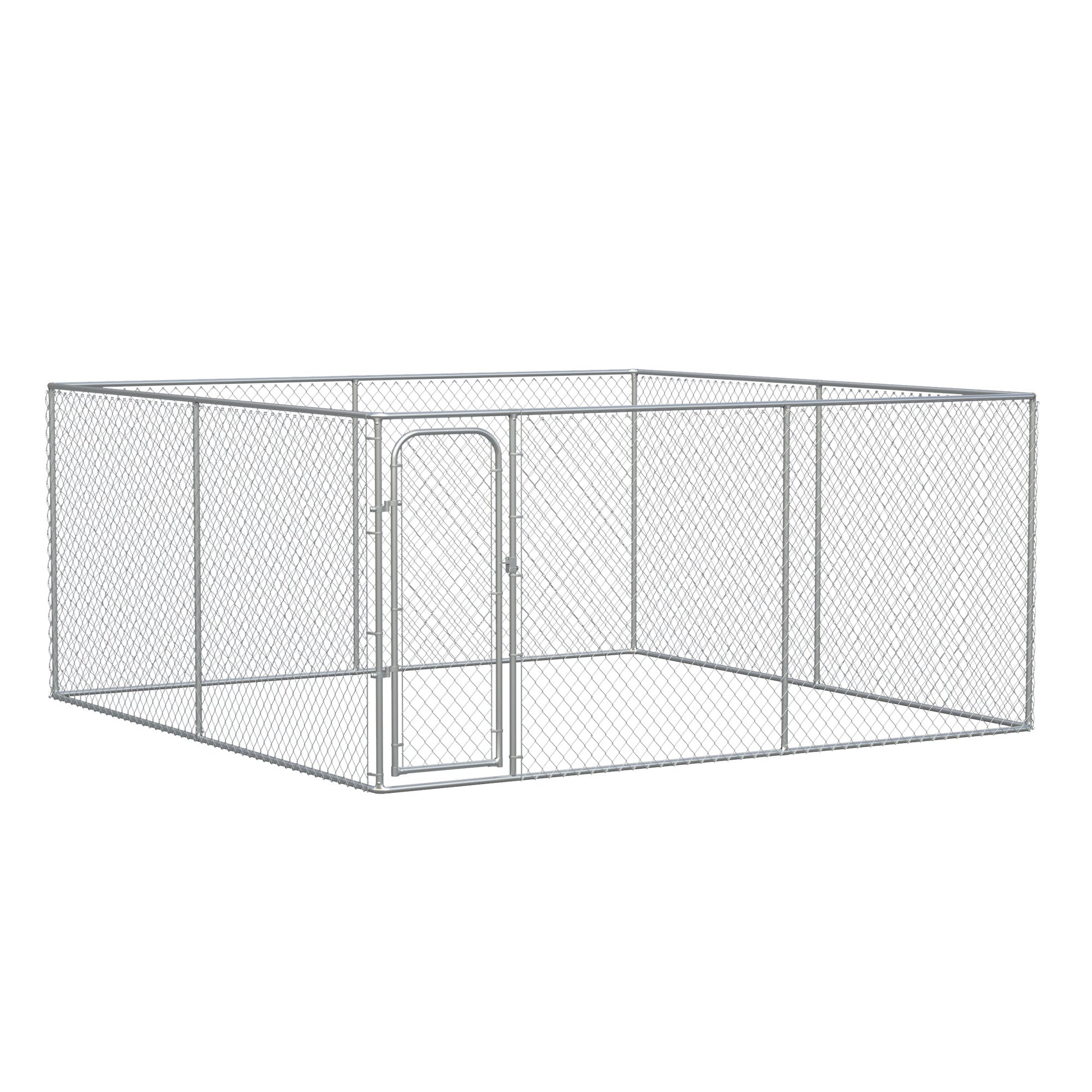 172 Sq. Ft. Dog Playpen Outdoor, Walk-in Dog Run Kennel Puppy Exercise Pen with Galvanized Steel Frame, for Small and Medium Dogs, 13' x 13' x 6'