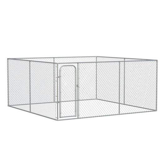 172 Sq. Ft. Dog Playpen Outdoor, Walk-in Dog Run Kennel Puppy Exercise Pen with Galvanized Steel Frame, for Small and Medium Dogs, 13' x 13' x 6'