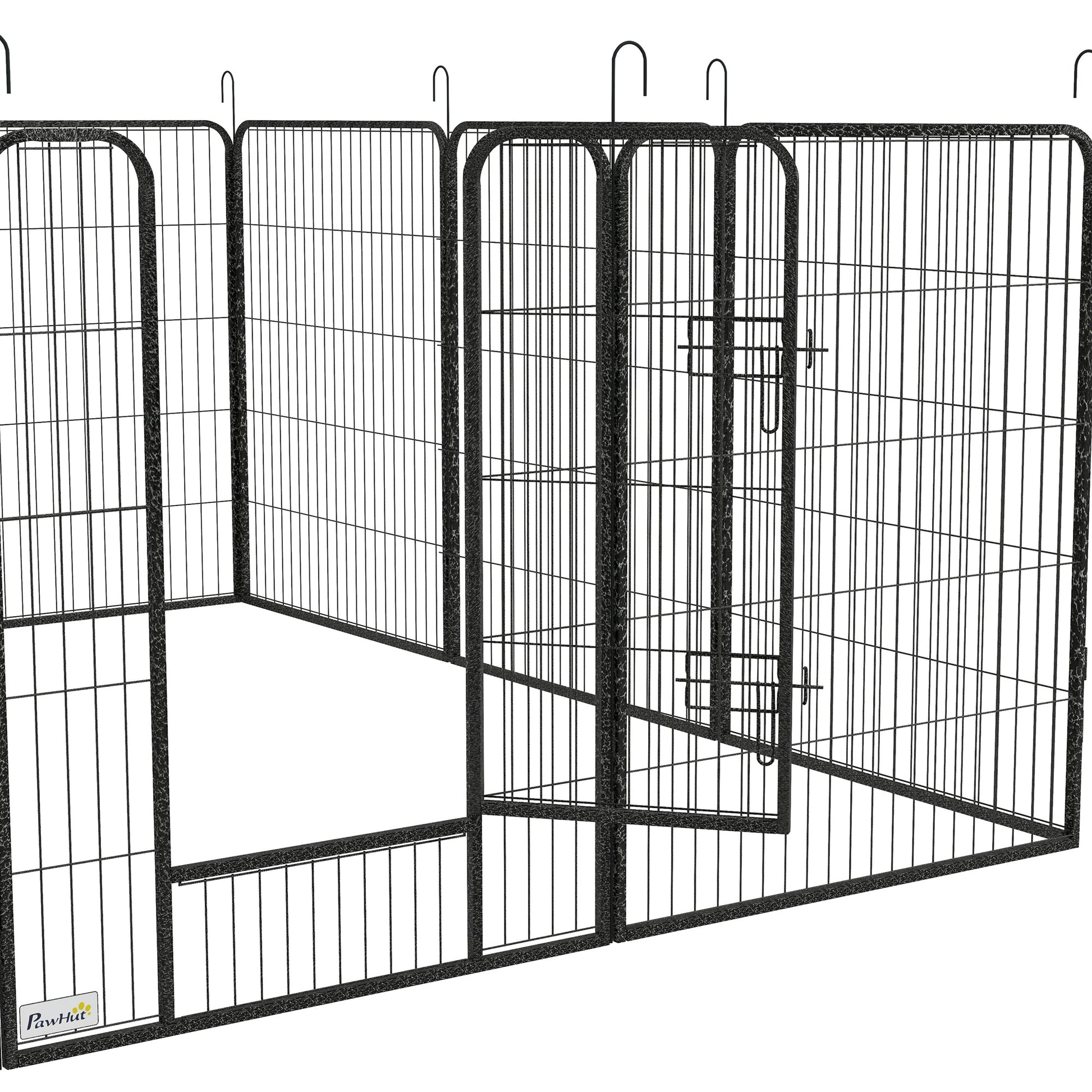 Dog Playpen, Wide 31.5"W Heavy-Duty Metal Puppy Play Pen, Pet Exercise Fences for Outside and Indoor, DIY Design with Door for Multiple Dogs, 12 Panels, 39"H