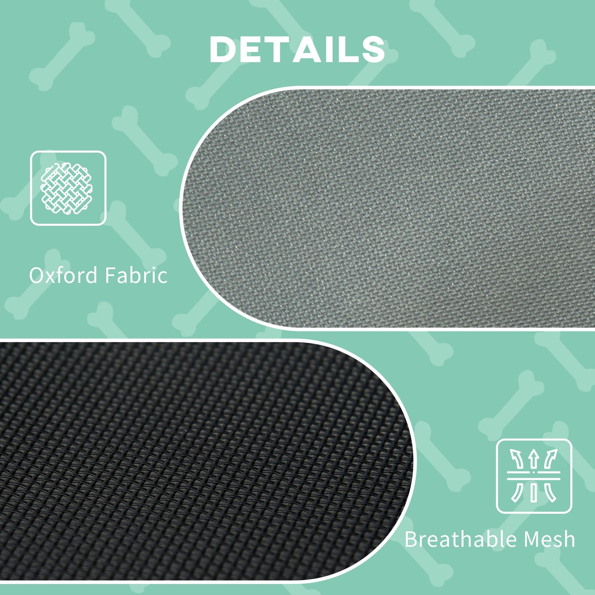 Elevated Dog Bed with Canopy, Portable Raised Dog Cot for S Sized Dogs, Indoor & Outdoor, 25" x 18" x 24", Grey