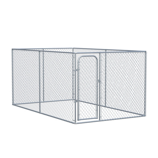 99 Sq. Ft. Dog Playpen Outdoor, Walk-in Dog Run Kennel Puppy Exercise Pen with Galvanized Steel Frame, for Small and Medium Dogs, 13' x 7.5' x 6'